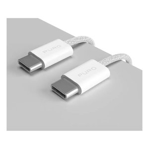 Cable USB-C Blanco FABRIK de 60W y 1.5 m con PUCCCFABK415MTWHI, Cable de Alta Calidad para Conectividad - Product Image 4