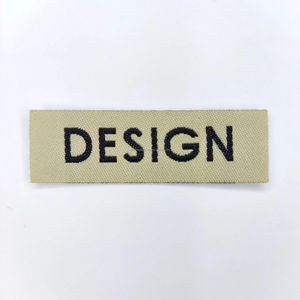 Étiquettes tissées personnalisées de haute qualité, production rapide, étiquettes de bordure de vêtements, étiquettes tissées pour t-shirts - Product Image 1