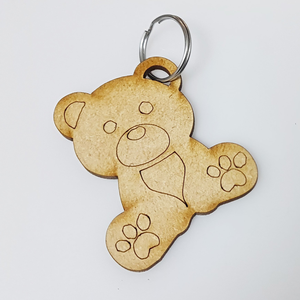 Porte-clés artisanal en bois simple, motif de fruits, écologique, design personnalisé, porte-clés, cadeau de mariage - Product Image 3