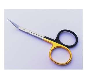 <b>Converse</b> Manual Nasal Scissor with Angled <b>Gold</b> and Black Handle Safety Standard Compliant - Product Image 3