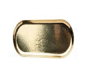 Plateau de service en métal traditionnel avec pieds plateau de table nickelé fantaisie fait à la main cuisine jardin Restaurant plateau de service alimentaire - Product Image 5