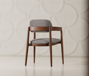 Nordique moderne minimaliste en bois massif chaise de salle à manger coussin en cuir dossier accoudoir pour la maison hôtel Villa utilisation pour le salon - Product Image 3