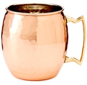 Taza Moscow Mule de Cobre, Taza de Cerveza de Cobre de Grado Alimenticio, Recubierta de Cobre Negro Martillado, Utensilio de Bar, Taza para Cerveza y Cócteles - Product Image 6