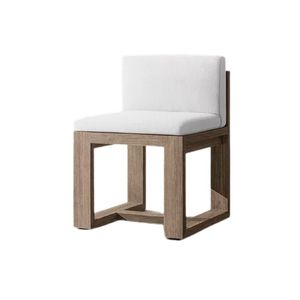 Silla de Comedor Moderna Kingsley Camden para Exteriores, de Madera de Teca, con Patas Cónicas, Duradera, Ecológica, de Madera Maciza, para Patio y Jardín - Product Image 5