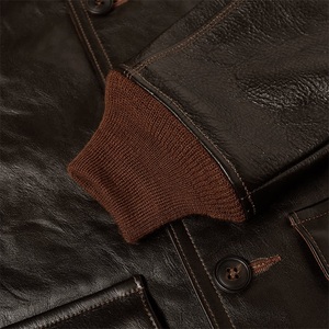 Blouson de motard en cuir pour hommes style luxe personnalisé et tendance Veste de motard originale en cuir de vachette et respirante pour hommes - Product Image 5