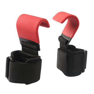 Sangles de poignet en caoutchouc naturel pour hommes et femmes avec crochets de musculation respirants et antidérapants pour un entraînement confortable - Product Image 3