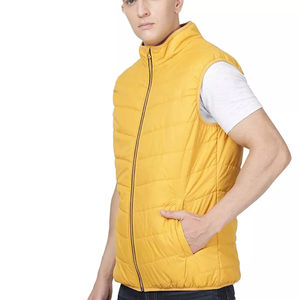 Veste matelassée pour hommes Vêtements d'extérieur sans manches rembourrés de style direct d'usine OEM Gilet matelassé pour hommes personnalisé Fournisseur d'usine OEM Exportation - Product Image 6