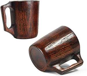 Tazas Minimalistas de Madera con Diseño Personalizable para Interiores Rústicos Modernos, Atractivo Natural y Terroso, Decoración del Hogar, Café, Té, Uso en Campamentos - Product Image 3