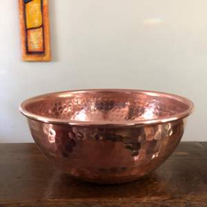 ชามทองแดงขัดมันอย่างดีสำหรับขนมที่เสิร์ฟไอศกรีมดีไซน์แบบใช้ค้อนทุบสำหรับอินเดียในอัตราขายส่ง - Product Image 6