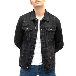 Veste en jean d'hiver personnalisée en coton, service OEM, logo avant lavé aux pigments, style vintage, tissu épais pour homme - Product Image 3