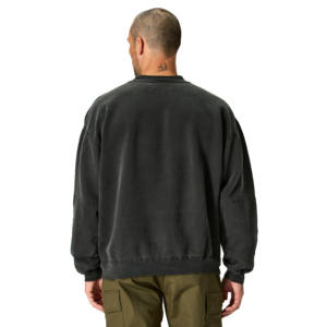 Recién llegados, sudaderas de cuello redondo para hombre de Algodón 100% con lavado ácido Vintage personalizado, 380 gramos, lavado con ácido con diseño personalizado - Product Image 3