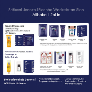 Borsa da Weekend Mozzecane Riciclata, Zaino Promozionale Sostenibile con Accessori - Product Image 3