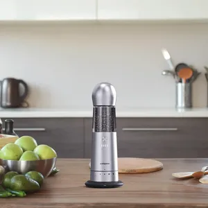 Juego de 3 molinillos eléctricos de sal y pimienta COSPRO con base de carga inalámbrica - Product Image 1