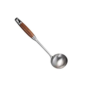 Ustensiles de cuisine pour la maison Traiteur Couverts en bois et en métal d'occasion Offre Spéciale Design élégant Finition émaillée Couverts en bois Fourchette Cuillère - Product Image 1