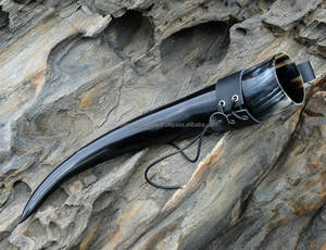 Jarra pulida de cuerno para beber de jarra hecha a mano personalizada para aficionados a la cerveza y el hidromiel artesanías naturales hechas a mano - Product Image 2