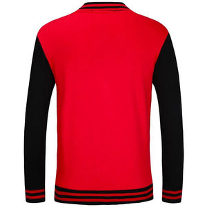 Vestes de baseball de bonne qualité pour hommes avec manches en cuir vente en gros veste universitaire coupe-vent matelassée à manches longues pour hommes - Product Image 2