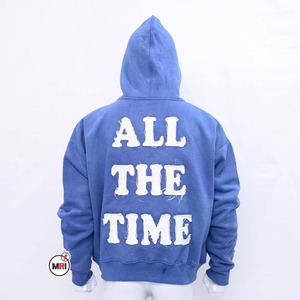 Sudadera con capucha con cremallera GSM 420 personalizada del fabricante, sudadera con capucha para hombre con bordado desgastado y parche bordado, sudadera con capucha para hombre - Product Image 2