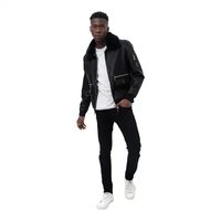 Veste en cuir Avirex de qualité supérieure pour homme Différentes couleurs disponibles Tailles personnalisées Meilleure vente Vente en gros en plein air Nouveau style