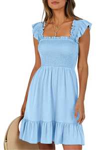 2025เดรสแม็กซี่ลายดอกไม้แขนกุดสำหรับผู้หญิงคอปาดลำลองแขนกุดสำหรับฤดูร้อน - Product Image 6