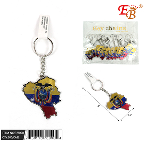 พวงกุญแจ ecuador 4 "300ชิ้นพวงกุญแจโลหะ25DZ /cs - Product Image 1
