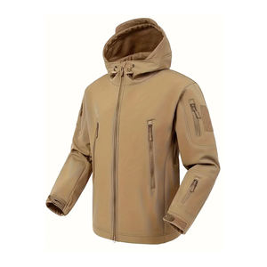 Vêtements de plein air Veste Softshell pour hommes Imperméable Coupe-vent Respirant Tactique Multi-Pocket Zipper Print - Product Image 3