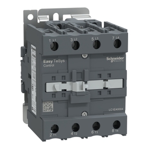 Contattore TVS SCHNEIDER ELECTRIC EasyPact LC1E40004M7 4P (4 NO) Avviatore Motore con Bobina 60A 415V AC e Bobina 220V AC - Product Image 1