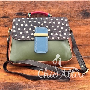 Pelo Real en cuero con estampado de animales, cuero reciclado, bolsos cruzados para mujer, coloridos y versátiles monederos con asa superior de cuero genuino - Product Image 1