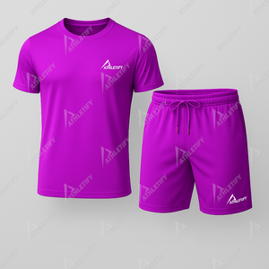 Vêtements de fitness respirants en coton pour hommes, équipement d'entraînement de gymnastique durable, commandes en gros de vêtements de sport de qualité supérieure, modèles personnalisables. - Product Image 1