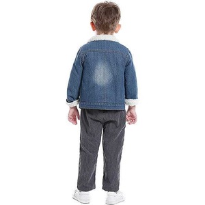 Veste en jean coupe ajustée pour enfants de haute qualité veste en jean respirante à séchage rapide veste en denim patchs en chenille pour garçons avec service OEM - Product Image 2