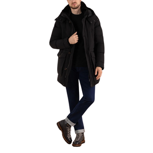 Ferdy personnalisé hommes longue veste de haute qualité unisexe polaire hiver grande taille avec col montant capuche et Logo respirant - Product Image 6