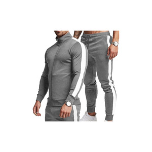 TEZO Chándales Activos Informales para Hombre con Cremallera Completa, Trajes Deportivos para Correr, Conjuntos Atléticos de 2 Piezas con Cremallera - Product Image 3