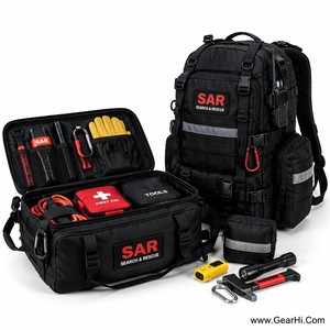 Sacs de transport d'outils de sauvetage en nylon Cordura 1000D technique renforcé résistant à l'eau pour les premiers intervenants en milieu sauvage - Product Image 1