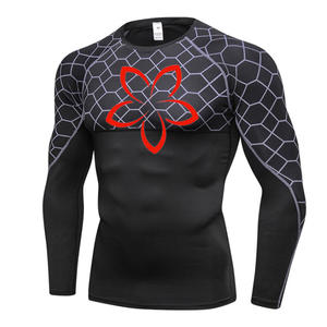 Dropshipping Rashguard personnalisé Jiu Jitsu MMA à manches courtes en Spandex/Polyester, motif super-héros, pour hommes adultes BJJ - Product Image 5