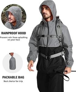 Men's Lightweight <b>Windbreaker</b> Jacket Waterproof Camouflage Half Zip Coated Front Customized for Spring Golf Hiking <b>Camping</b> - Product Image 2