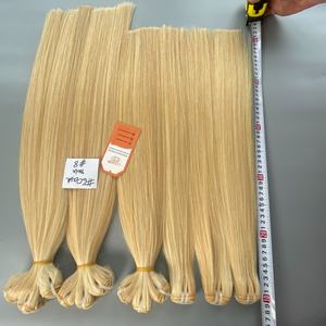 ผมแท้เวียดนามแบบ Remy ขายส่ง ผมดิบแบบเส้นต่อเส้น สีบลอนด์ แบบ Double Machine ขนาด 8-32 นิ้ว แบบ Super Double Single Standard ผมมนุษย์แท้ 100% - Product Image 4