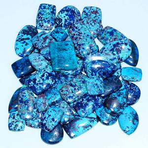 พลอย Azurite ธรรมชาติอัญมณีหลวมอัญมณี Azurite หลวมสำหรับใช้ทำเครื่องประดับ - Product Image 3