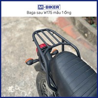 Sacoche de Selle et Sac à Casque M-Biker Thp Ng Dy Sn Tnh Authentique pour Moto Kawasaki W175, à Fixation sur Porte-Bagages Arrière ~2,2kg Fabriqué au Vietnam