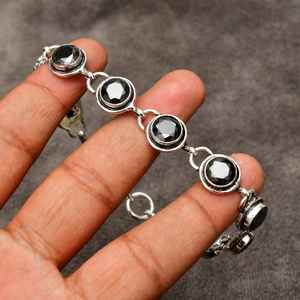 Pulsera de plata con piedras preciosas de tanzanita, joyería hecha a mano de Plata de Ley 925, regalo para ella, regalo para mamá, joyería diaria - Product Image 3