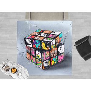 Alfombra con Diseño de Cubo de Rubik: Decoración Personalizada para Sala de Juegos, Alfombra Suave con Pelo Largo - Product Image 5