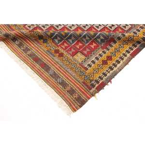 พรมตุรกีขนาดใหญ่ 5.5x9.6 ฟุต พรมวินเทจลายดอกไม้สีแดง พรมขนสัตว์ - Product Image 5