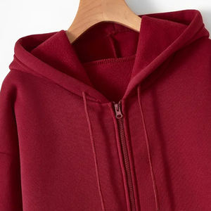 Sweat à capuche personnalisé lourd grande taille pour femmes coupe-vent confortable de qualité avec col à capuche pour les jeunes femmes d'hiver - Product Image 3