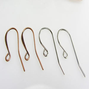 2024 European Embossed Two Tone copper <b>earrings</b> with amber jewelry <b>Christmas</b> Nigerian Blue Long Antiqued Copper Leaf <b>Earrings</b> - Product Image 3