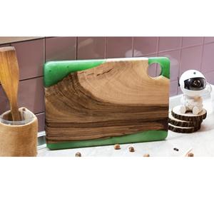 Tabla de Cortar de Madera Resistente para Cocina, Hecha de Madera de Acacia y Mango, que Ofrece Estabilidad y Resistencia - Product Image 1