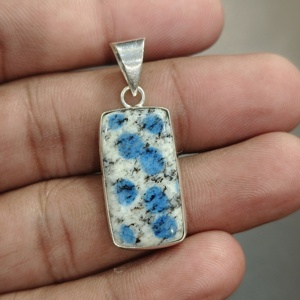 ¡Hermoso! Colgante de jaspe K2 con patrón natural, colgante de piedra preciosa K2, joyería de cabujón, colgante de piedra natal de Gemini - Product Image 5