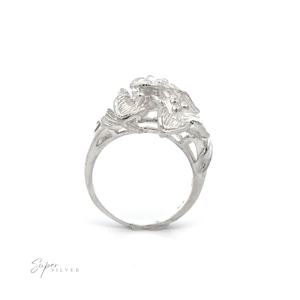 แหวนเงินแฟชั่นสามดอก - Product Image 3