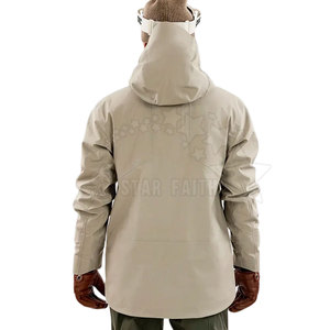 Chaqueta de Esquí con Capucha a la Moda, Logotipo Frontal, Transpirable, Ecológica, Duradera, Unisex, Chaqueta de Nieve para Invierno, Ropa de Exterior Elegante - Product Image 3