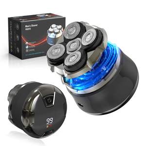 Mini Afeitadora Eléctrica con Pantalla LED para Hombres Calvos, Impermeable IPX7, con Cinco Cuchillas, Uso en Seco/Húmedo, Carga Tipo-C, para Cuidado Corporal - Product Image 1