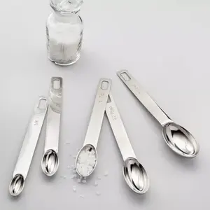 <b>Gold</b> Polished <b>Long</b> Handle Stainless Steel Wedding Spoon from India Ideal for Elegant Kitchenware Tea Spoon and Multi Use Set - Product Image 6