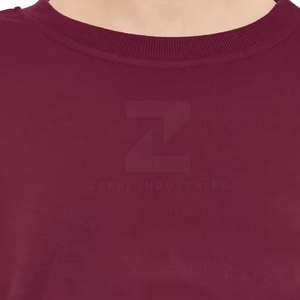 Pull d'hiver de style simple pour femmes coupe ajustée 100% coton sweat-shirt respirant avec logo avant 2025 meilleur design - Product Image 5