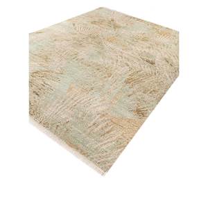 Tapis en laine noué à la main Entropy Ivory, motif abstrait, tapis de salon pour la décoration des couloirs, rectangle 9x12 pouces, Reb-1492 - Product Image 2